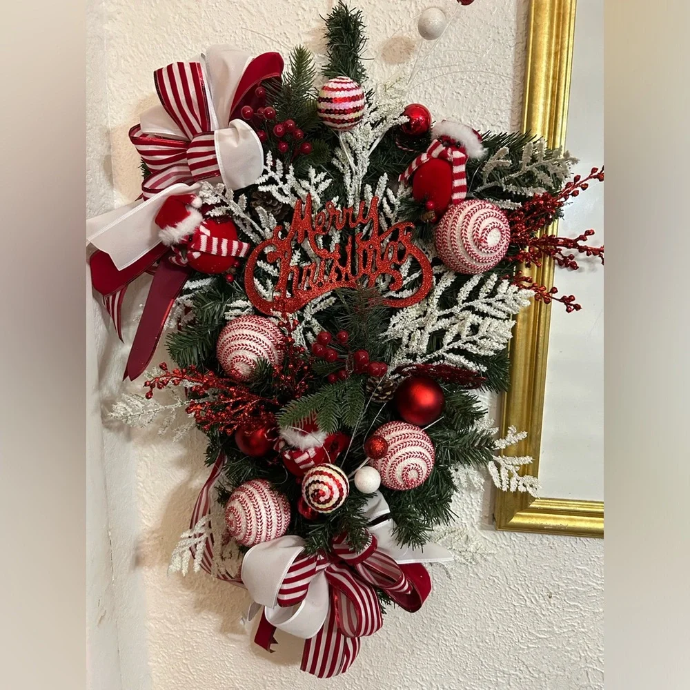 Candy Cane Wreath